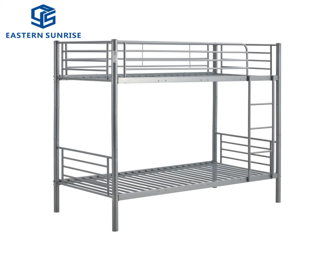 Strong Frame Soldier Use Green Metal Bunk Bed Double Deck Steel Bed
