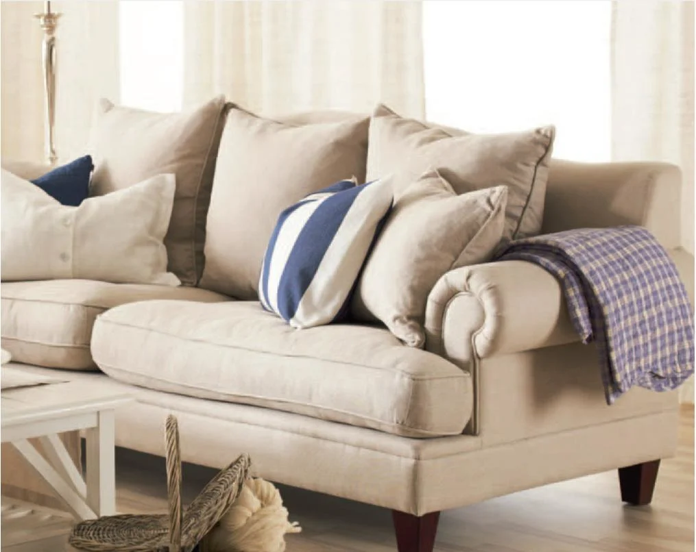 Living Room Classic French Style Fabric Sofa