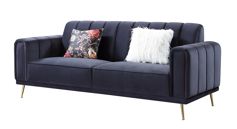 Luxury Home Furniture 1 2 3 Seater Sofa Italian Design Velvet Sofa