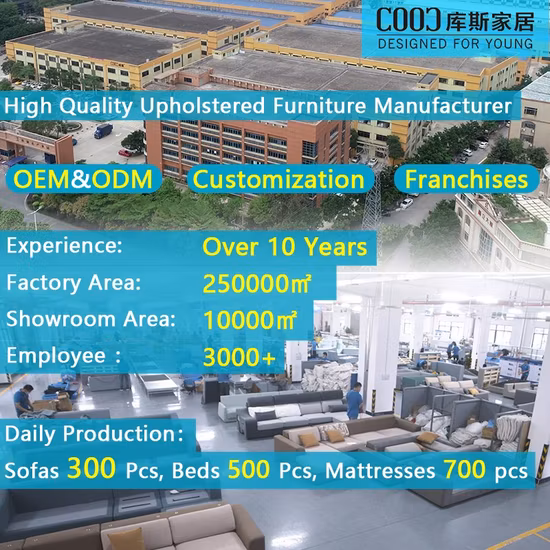 Modernes U-förmiges Lobby-Möbelset für das Großhandelshotel, Villa, Zuhause, Wohnzimmer, Wolkencouch, Lounge-Suite, Eckschlafsofa aus weißem Lederstoff und Bett