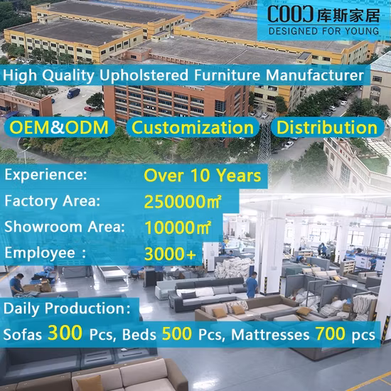 Fabrik Großhandel Modernes Design Wohnzimmermöbel Leinenstoff Leder Eckcouch L-förmiges modulares Schnittsofa für Home Lounge Hotel